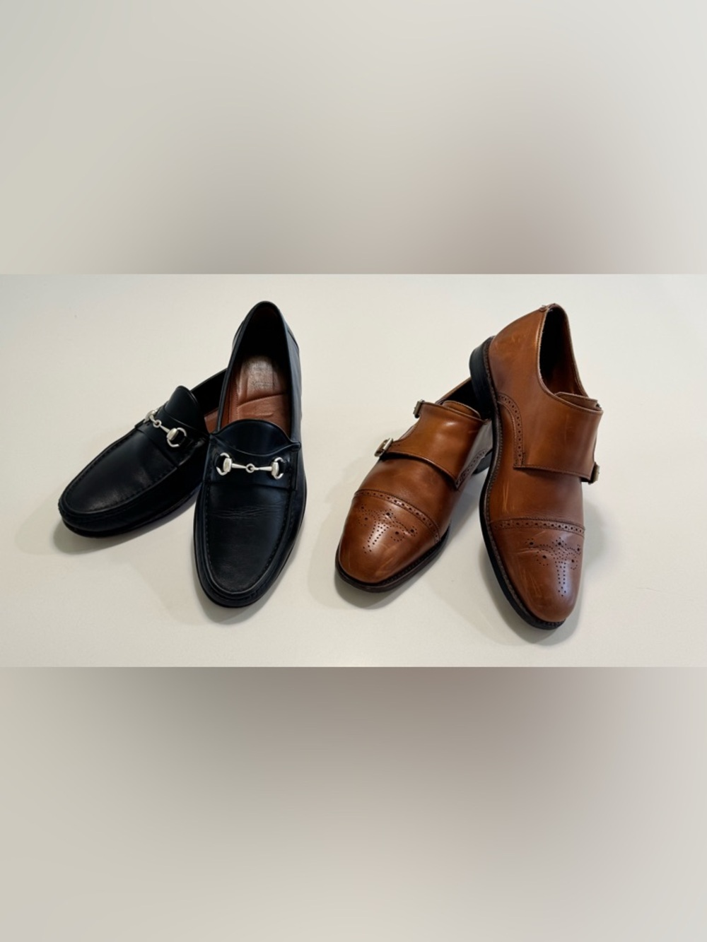 Allen Edmonds Men Dress Shoes (Verona/St. John’s) Size 9.5D Brown/Black Lot Of 2